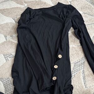 Elegant Black Long Sleeve Top